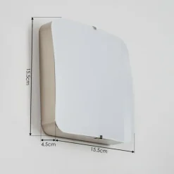 Applique murale Hutton LED Nickel mat, 1 lumière