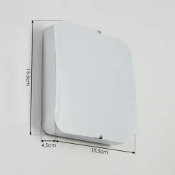 Applique murale Hutton LED Nickel mat, 1 lumière