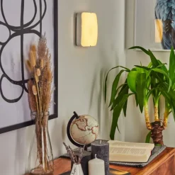 Applique murale Hutton LED Nickel mat, 1 lumière