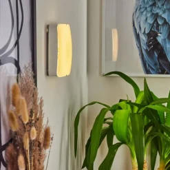 Applique murale Hutton LED Nickel mat, 1 lumière