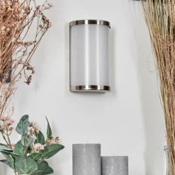 Applique murale Hutton LED Nickel mat, 2 lumières