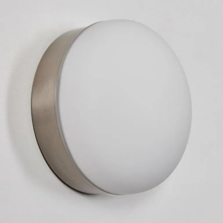 Applique murale Hutton LED Nickel mat, 1 lumière