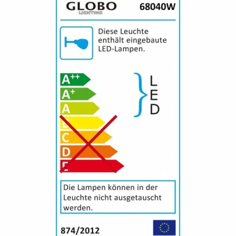 Applique murale HYPERION Chrome, 1 lumière