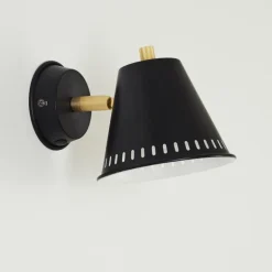 Applique murale Iasoa Laiton, Noir, 1 lumière