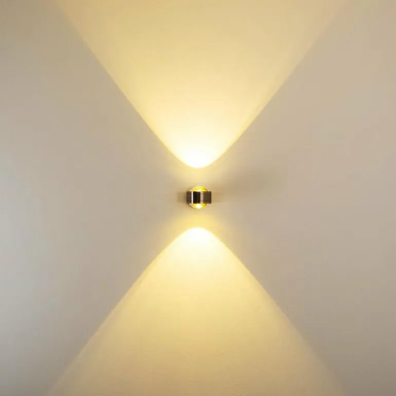 Applique murale INDORE LED Nickel mat, 2 lumières