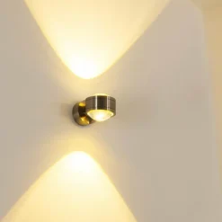 Applique murale INDORE LED Nickel mat, 2 lumières