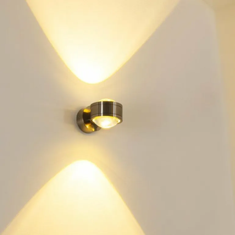 Applique murale INDORE LED Nickel mat, 2 lumières