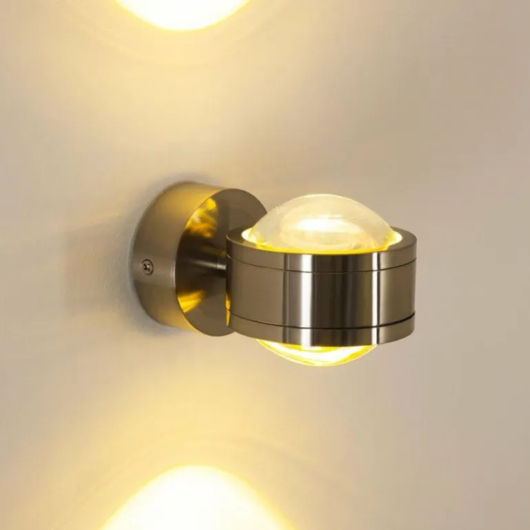 Applique murale INDORE LED Nickel mat, 2 lumières