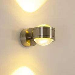 Applique murale INDORE LED Nickel mat, 2 lumières