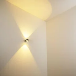 Applique murale INDORE LED Chrome, 2 lumières