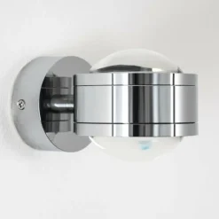 Applique murale INDORE LED Chrome, 2 lumières