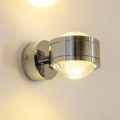 Applique murale INDORE LED Chrome, 2 lumières