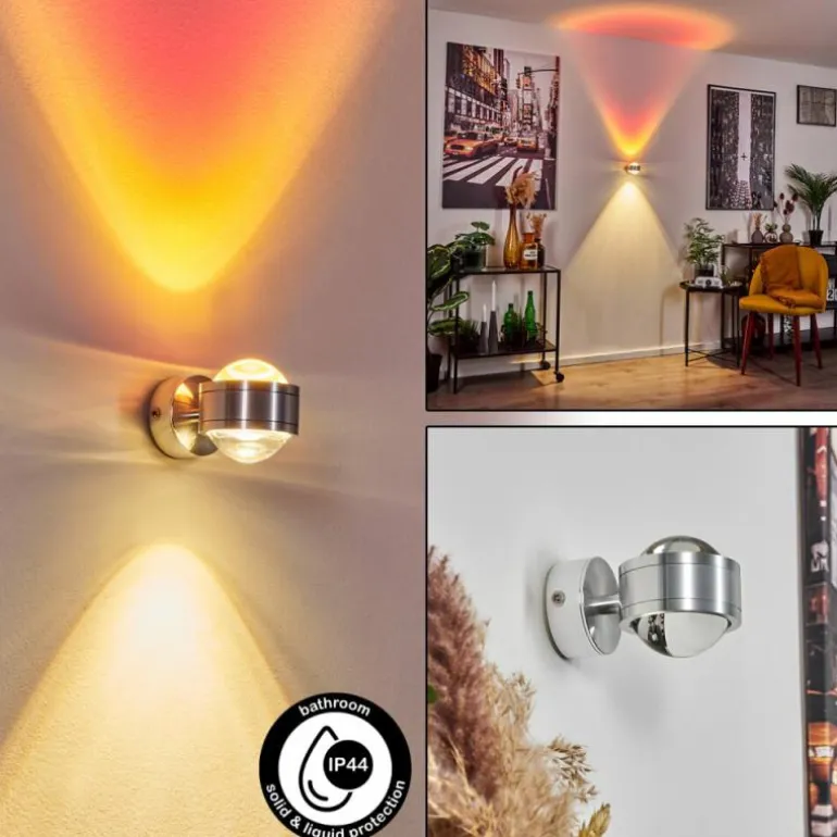 Applique murale Indore LED Aluminium, 2 lumières