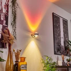Applique murale Indore LED Aluminium, 2 lumières
