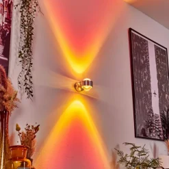 Applique murale Indore LED Aluminium, 2 lumières