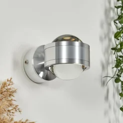Applique murale Indore LED Aluminium, 2 lumières