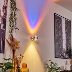 Applique murale Indore LED Aluminium, 2 lumières
