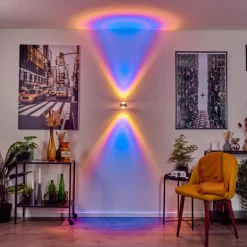 Applique murale Indore LED Aluminium, 2 lumières