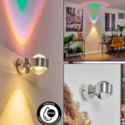 Applique murale Indore LED Aluminium, 2 lumières
