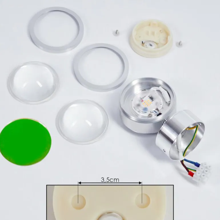 Applique murale Indore LED Aluminium, 2 lumières