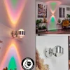Applique murale Indore LED Aluminium, 2 lumières