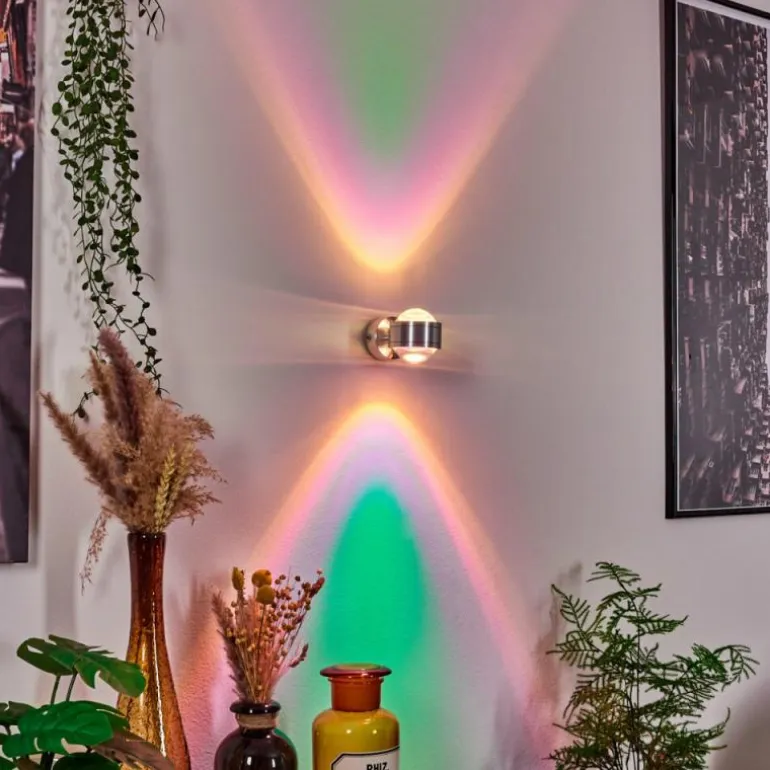 Applique murale Indore LED Aluminium, 2 lumières