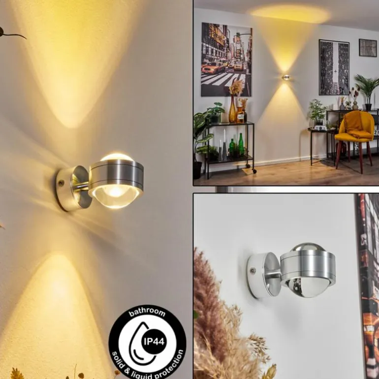 Applique murale Indore LED Aluminium, 2 lumières