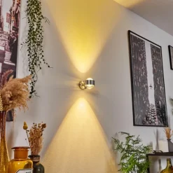 Applique murale Indore LED Aluminium, 2 lumières