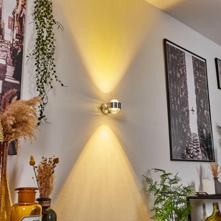 Applique murale Indore LED Aluminium, 2 lumières
