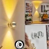 Applique murale Indore LED Aluminium, 2 lumières