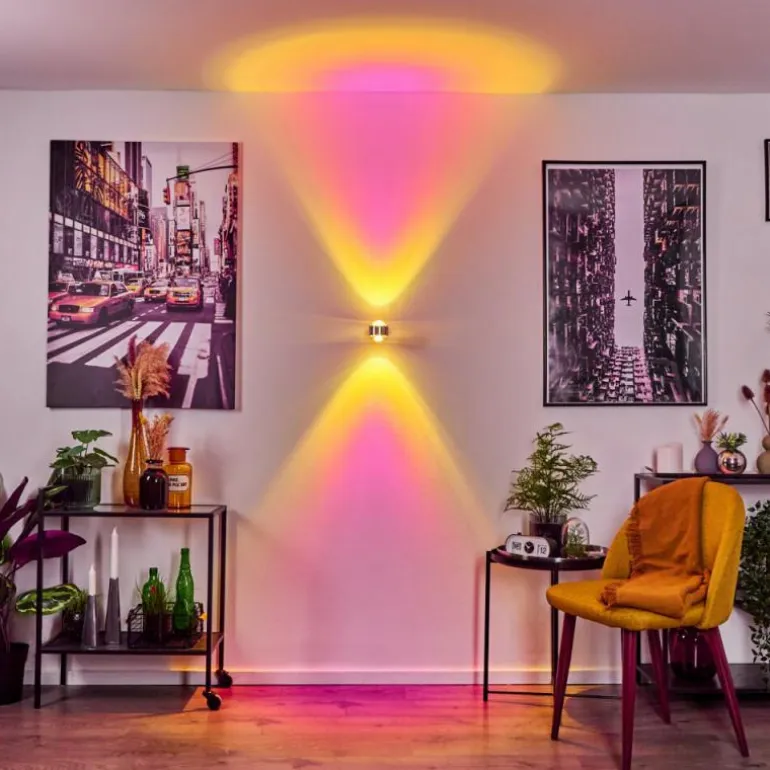 Applique murale Indore LED Aluminium, 2 lumières