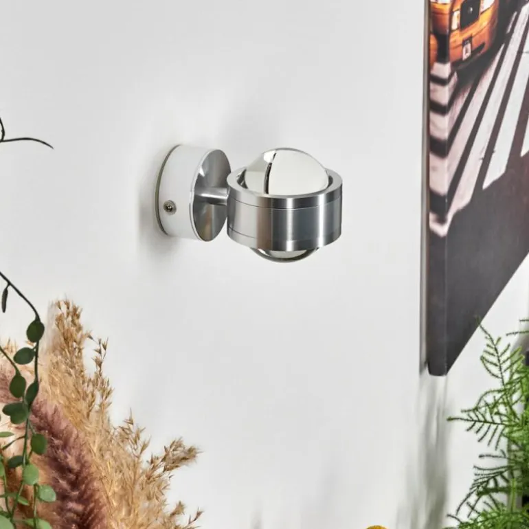 Applique murale Indore LED Aluminium, 2 lumières