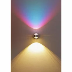 Applique murale Indore LED Aluminium, 2 lumières