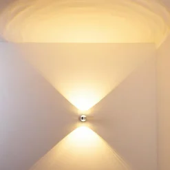 Applique murale Indore LED Aluminium, 2 lumières