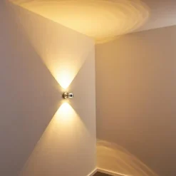 Applique murale Indore LED Aluminium, 2 lumières