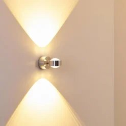 Applique murale Indore LED Aluminium, 2 lumières