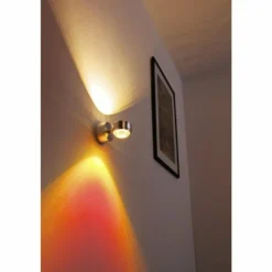 Applique murale Indore LED Aluminium, 2 lumières