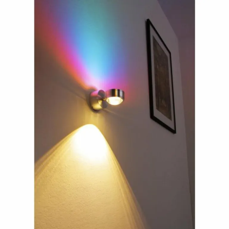 Applique murale Indore LED Aluminium, 2 lumières