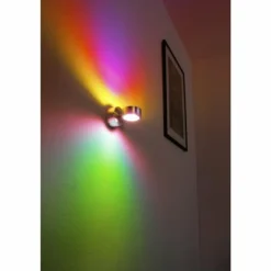 Applique murale Indore LED Aluminium, 2 lumières