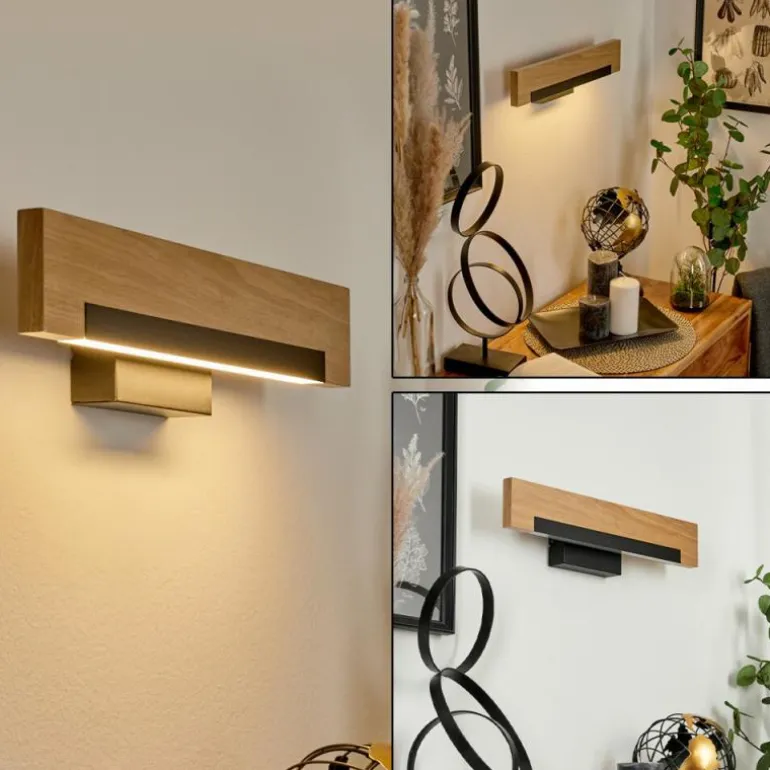 Applique murale Inzino LED Écru, Noir, 1 lumière
