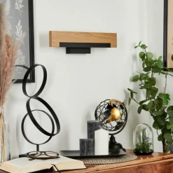 Applique murale Inzino LED Écru, Noir, 1 lumière