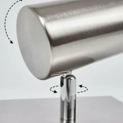 Applique murale Javel Chrome, Nickel mat, 1 lumière