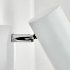 Applique murale Javel Chrome, Blanc, 1 lumière