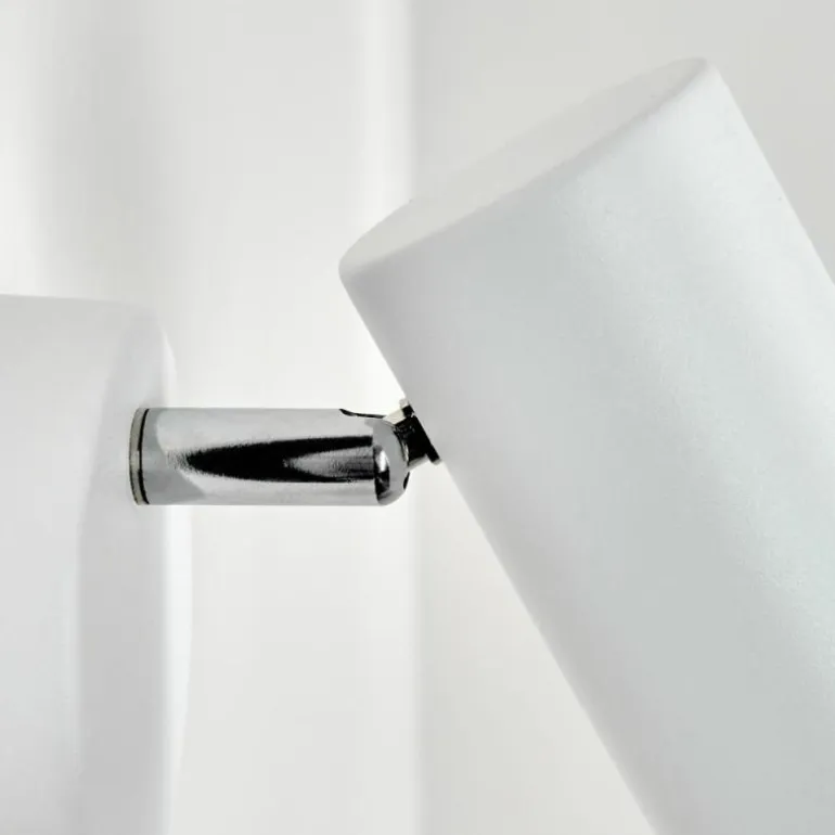 Applique murale Javel Chrome, Blanc, 1 lumière
