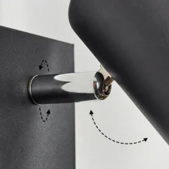Applique murale Javel Noir, 1 lumière