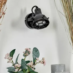 Applique murale Jonsered LED Noir, 1 lumière