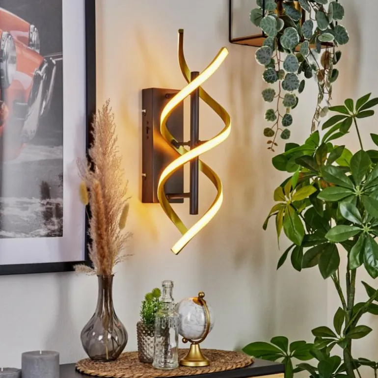Applique murale Khovet LED Noir, 1 lumière