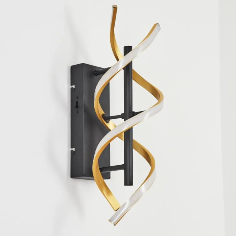 Applique murale Khovet LED Noir, 1 lumière
