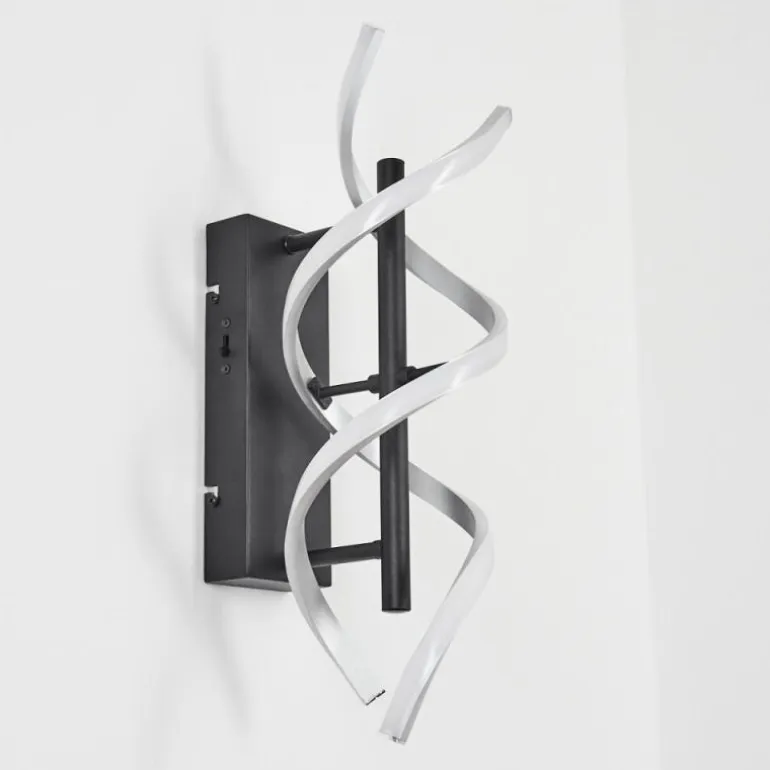 Applique murale Khovet LED Noir, 1 lumière