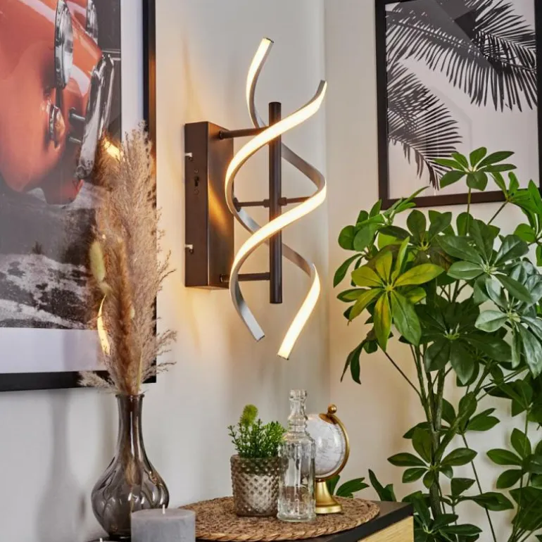 Applique murale Khovet LED Noir, 1 lumière